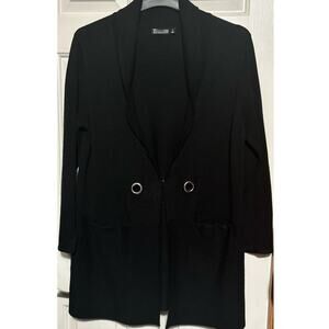 7th Avenue Design Studio New York & Company Black Cardigan‎ Sweater Size XL